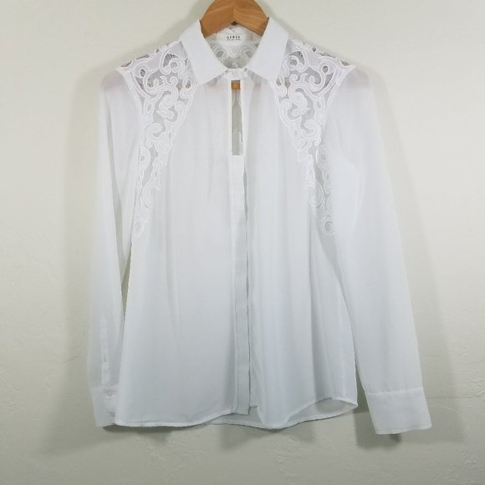 Guess Long Sleeve Blouse Top Size XS
